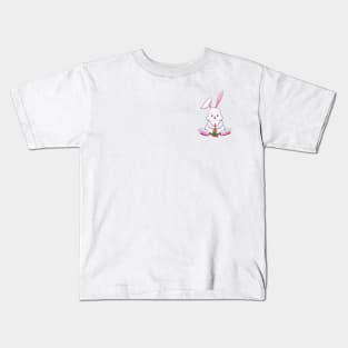 Rabbit Cute White Kids T-Shirt